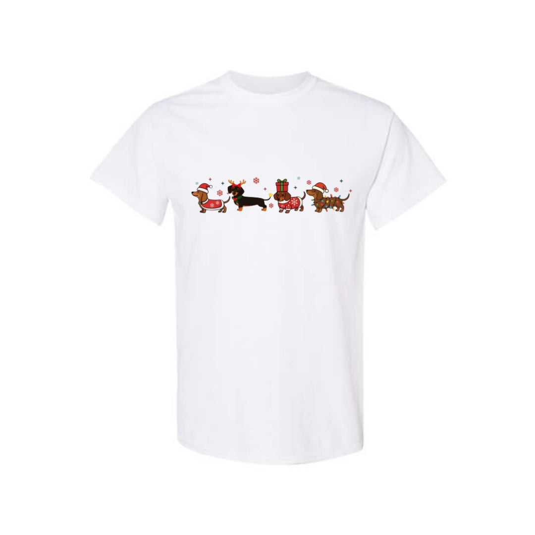 Merry & Furry Tees: Holiday Dachshund Christmas Apparel – Cute Wiener Dog Lover Gift