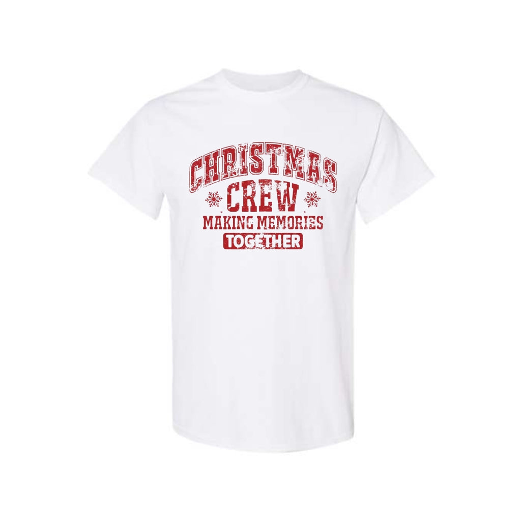 Minimalist Holiday Shirt - “Christmas Crew – Making Memories Together” Design