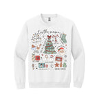 Holiday Crewneck Sweatshirt- Tis the Season’ Christmas Icons