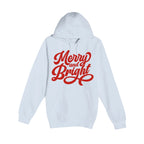 HOLIDAY HOODIE-Merry and Bright Holiday Graphic