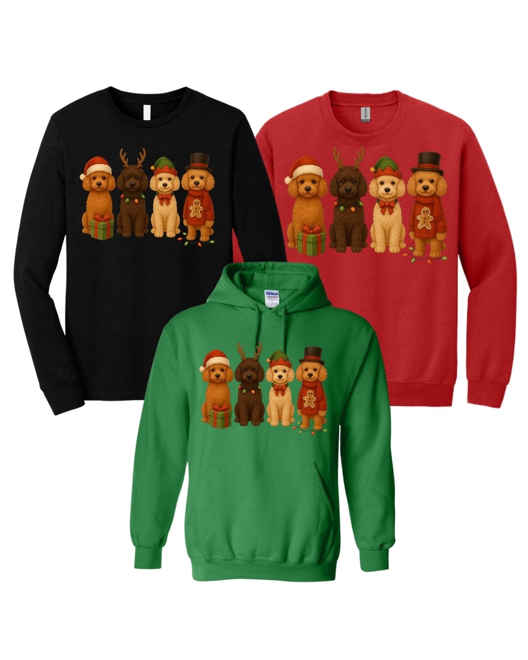 Christmas Poodle Dog Squad Design – Festive Holiday Dog Lover Gift