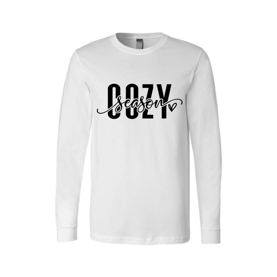 Minimalist Holiday Long Sleeves- Cozy Season Script Design