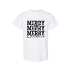 Holiday Shirt - Merry Merry Merry Christmas Graphic