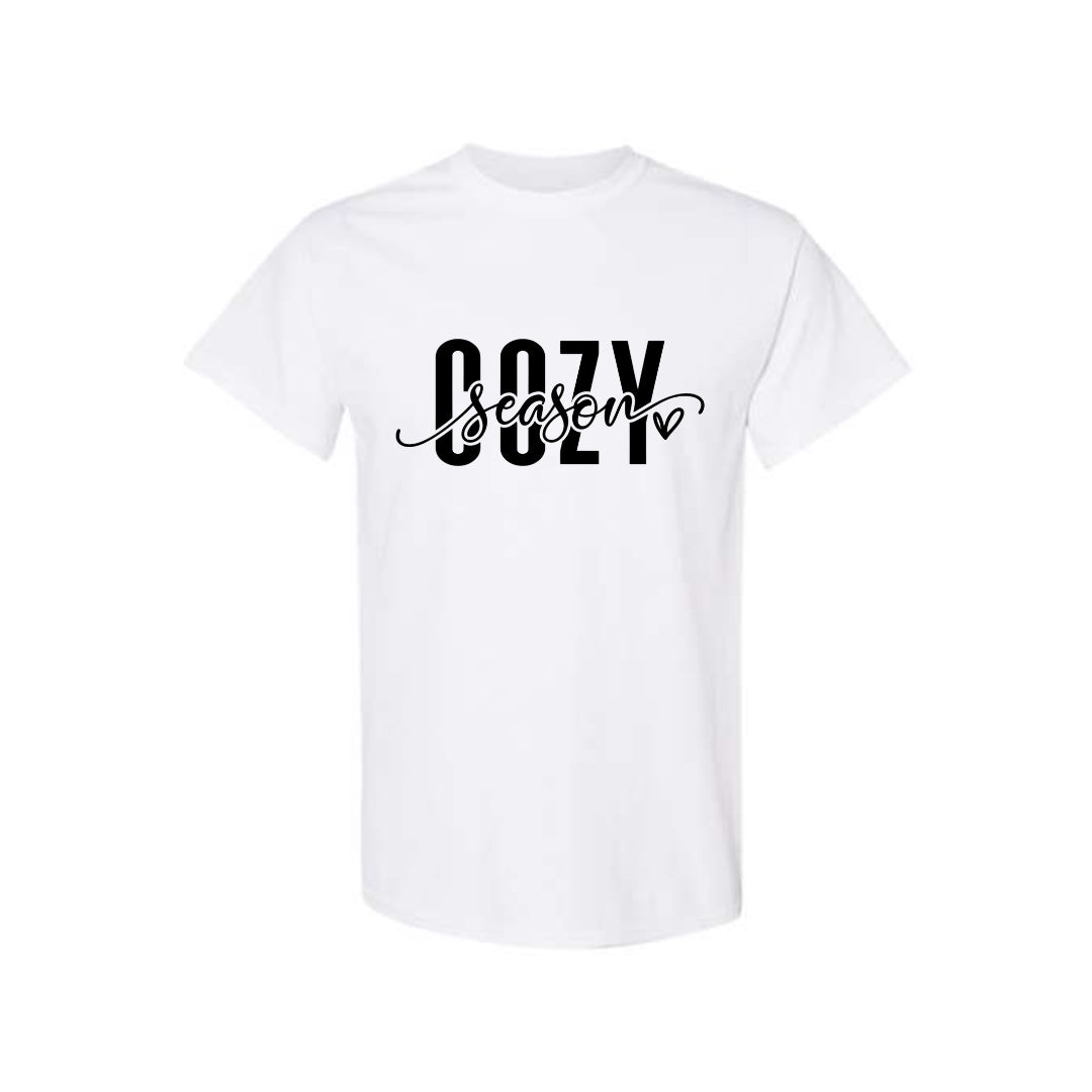 Minimalist Holiday Shirt - Cozy Season Script Design