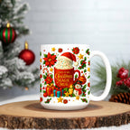 This Is My Christmas Magic Mug – Festive Holiday Hot Cocoa Cup with Santa Hat, Snowman & Gift Art | Cute Christmas Gift