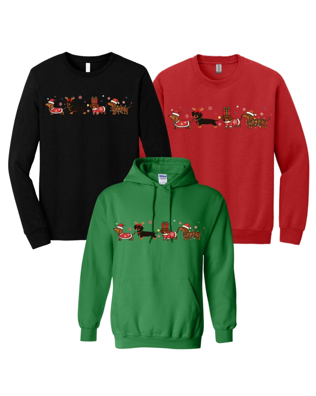 Holiday Dachshund Christmas Apparel – Cute Wiener Dog Lover Gift