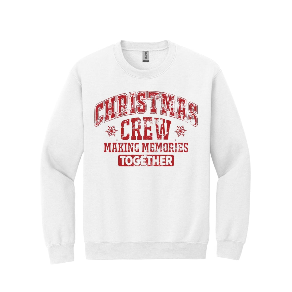 Holiday Crewneck Sweatshirt-“Merry Christmas” Bold Letter Design