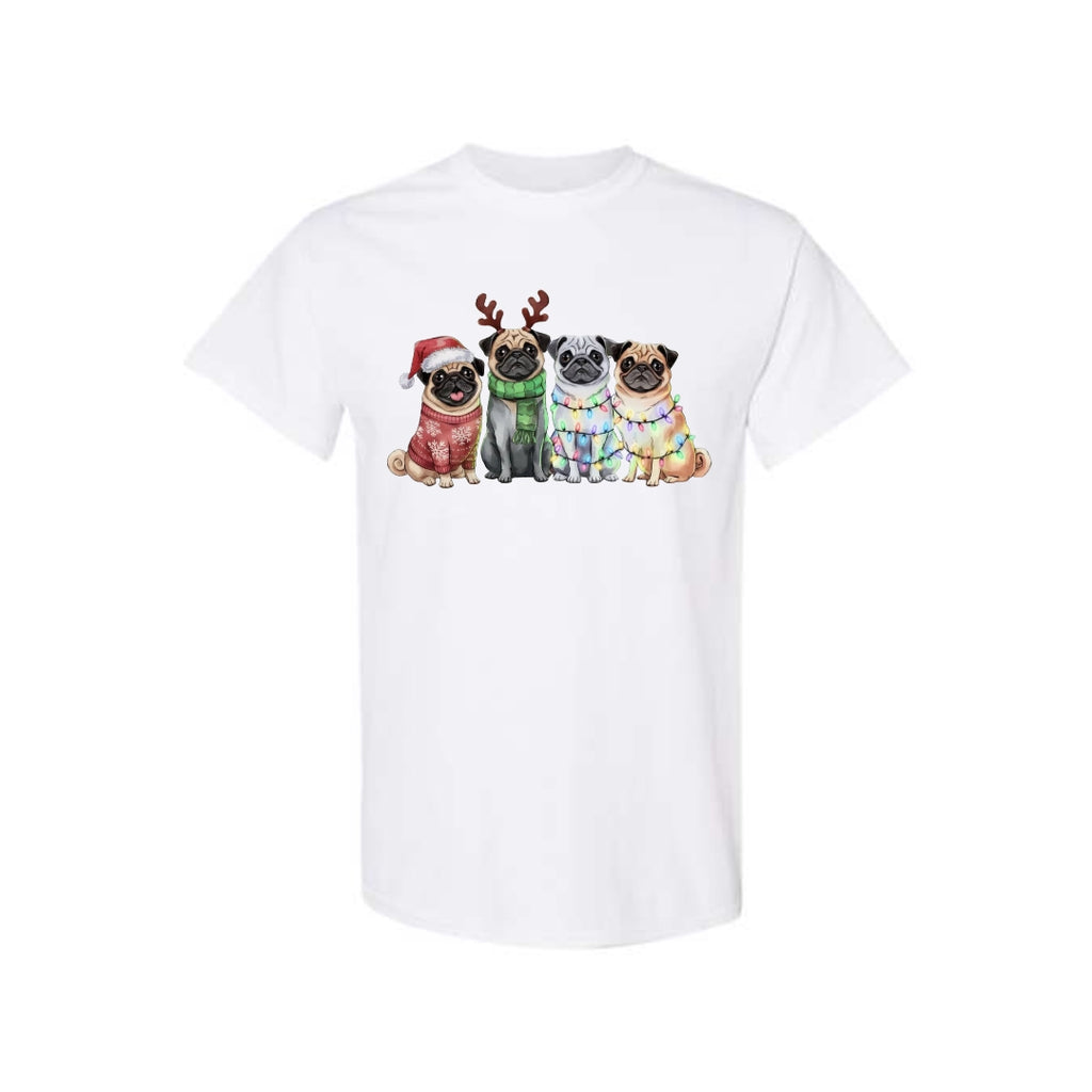 Merry & Furry Tees: Festive Pug Christmas Apparel – Cute Holiday Dog Lover Gift