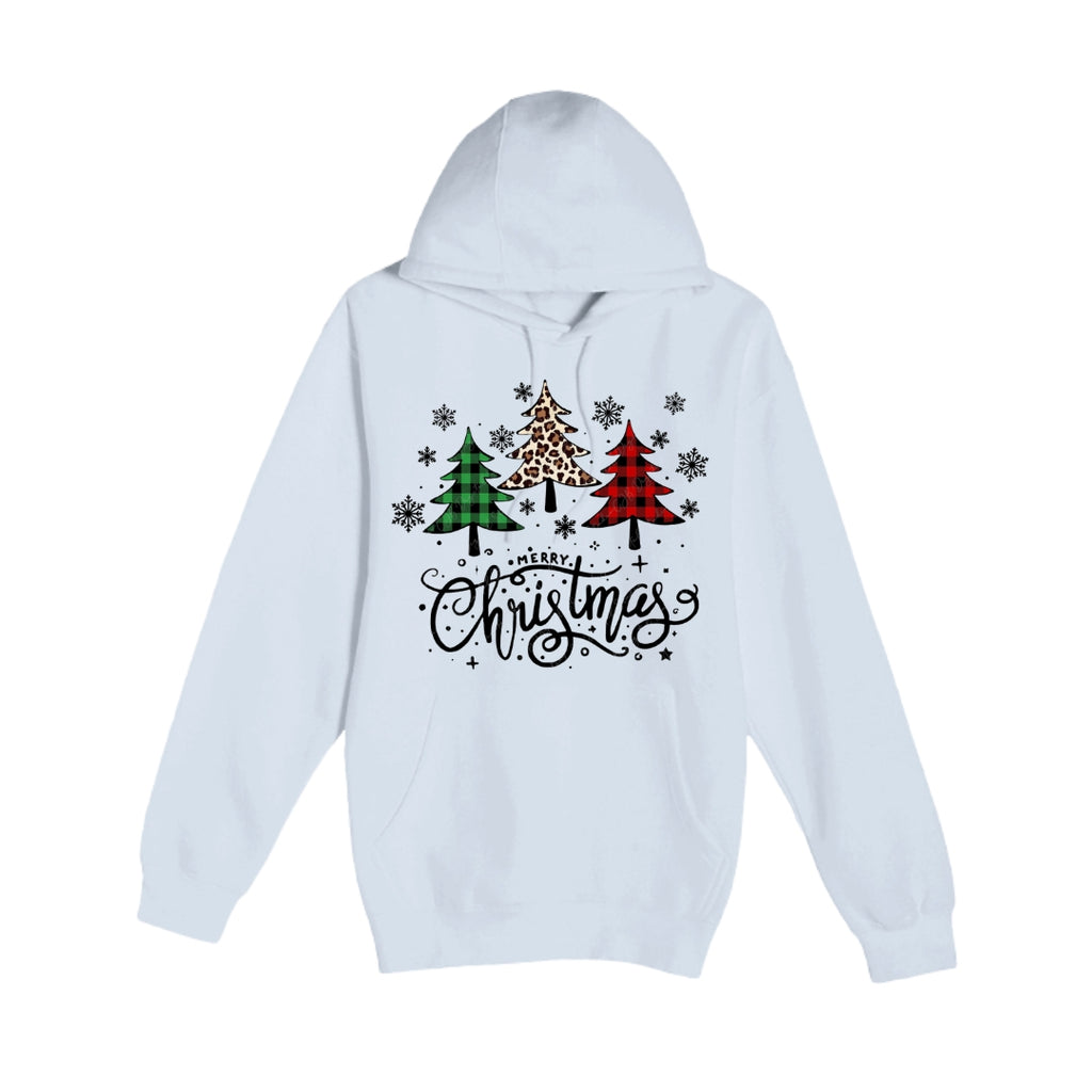 HOLIDAY HOODIE-Merry Christmas 3 Graphic Trees