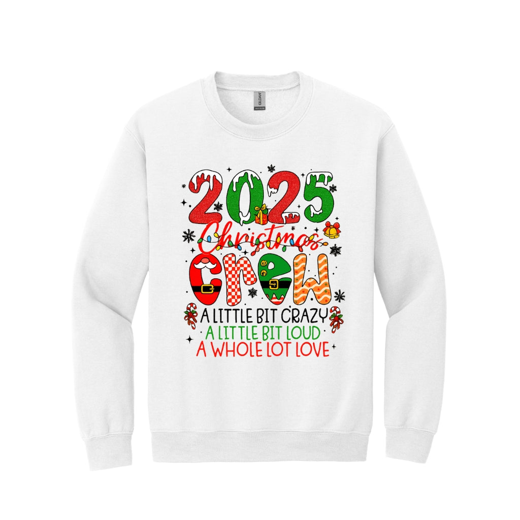 Holiday Crewneck Sweatshirt- “2025 Christmas Crew” Holiday Design