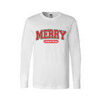 Minimalist Holiday Long Sleeves- Merry Christmas Graphic Apparel