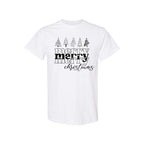 Minimalist Holiday Shirt - Merry Merry Christmas Graphic Tee