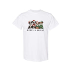 Merry & Furry Tees: Merry & Bright Border Collie Christmas Design – Festive Holiday Dog Lover Gift