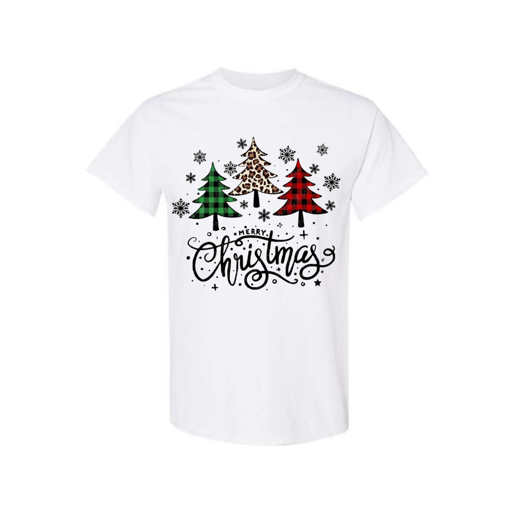 Holiday Shirt -Merry Christmas 3 Graphic Trees