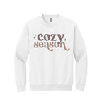 Holiday Crewneck Sweatshirt-Retro “Cozy Season” Apparel – Perfect for Fall, Winter, and All Things Snuggly
