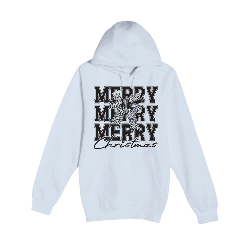 HOLIDAY HOODIE-Merry Merry Merry Christmas Graphic