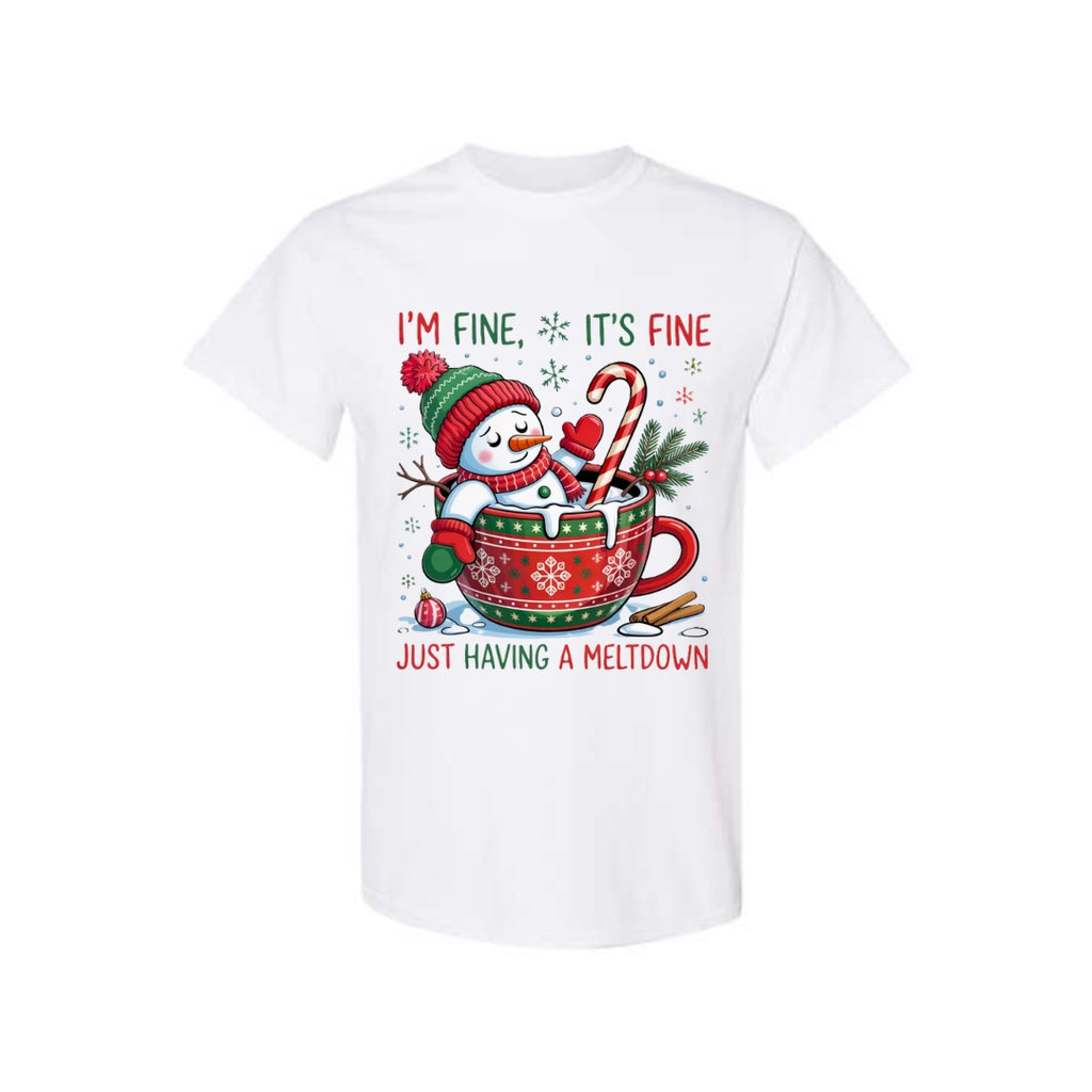 FUNNY HOLIDAY SHIRT: “Everything Is Fine — Just Having a Meltdown” V2