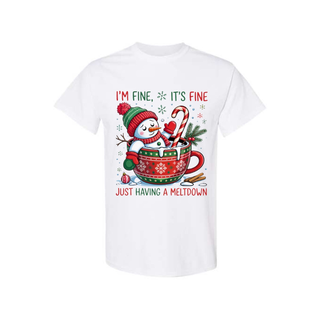 FUNNY HOLIDAY SHIRT: “Everything Is Fine — Just Having a Meltdown” V2