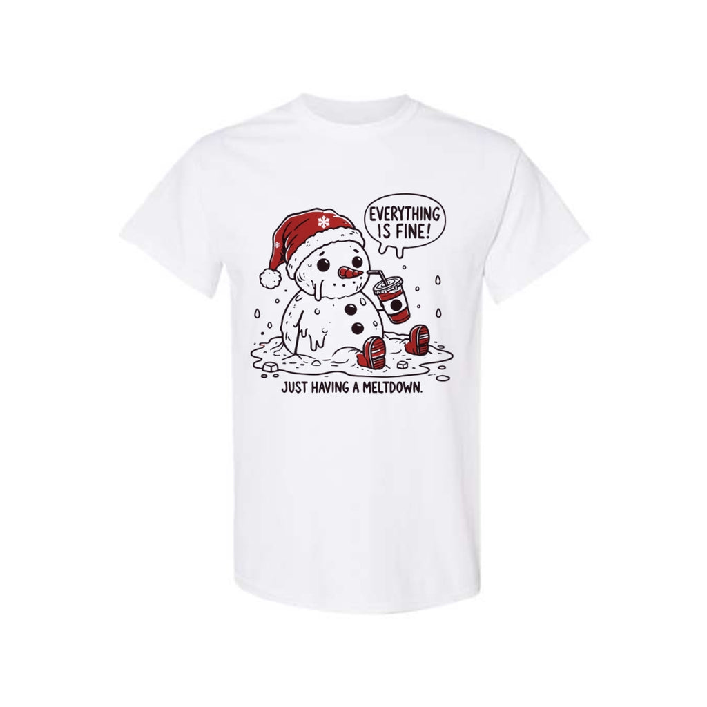 FUNNY HOLIDAY SHIRT: “Everything Is Fine — Just Having a Meltdown”