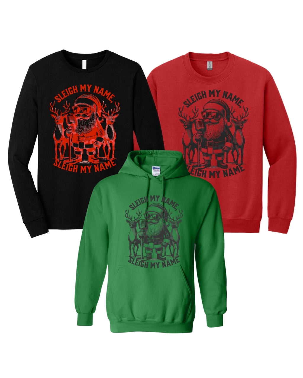 “Sleigh My Name Santa Concert Christmas Design”