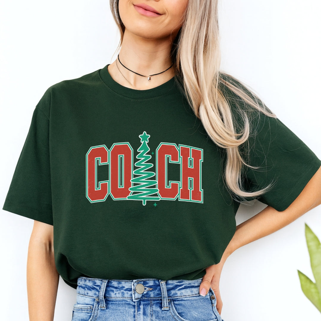 Holiday Shirt - Festive “Coach” Christmas Apparel – Holiday Gift for Sports Coaches