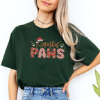 Merry & Furry Tees: Santa Paws Christmas Apparel – Cute Holiday Pet Lover Design