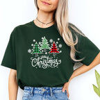Holiday Shirt -Merry Christmas 3 Graphic Trees