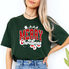 Holiday Shirt - Merry Christmas Buffalo Plaid Graphic