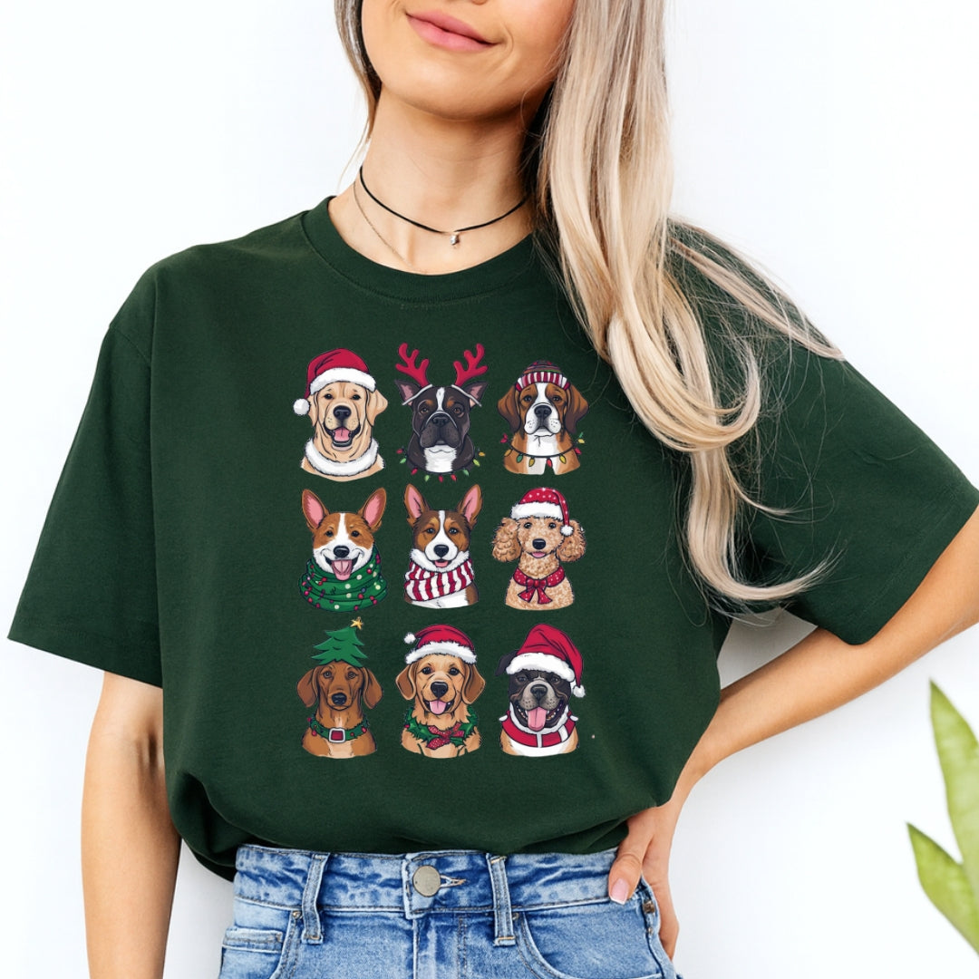 Merry & Furry Tees: Festive Christmas Dog Apparel – Cute Holiday Dog Lover Design