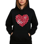 Kiss Me Valentine Heart Sweatshirt & Tee – Lip Print Love Design