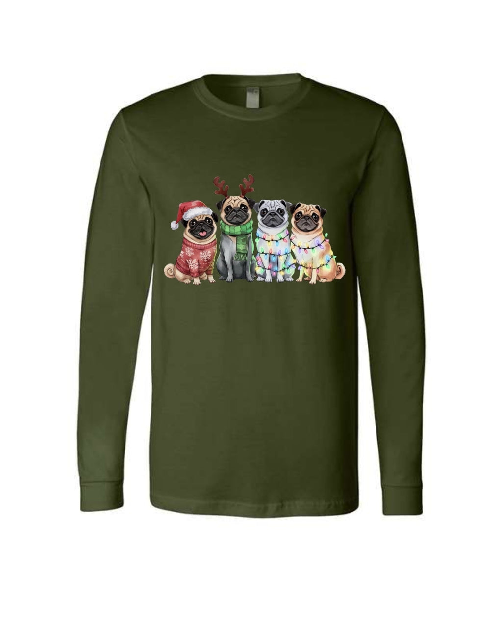 Festive Pug Christmas Apparel – Cute Holiday Dog Lover Gift
