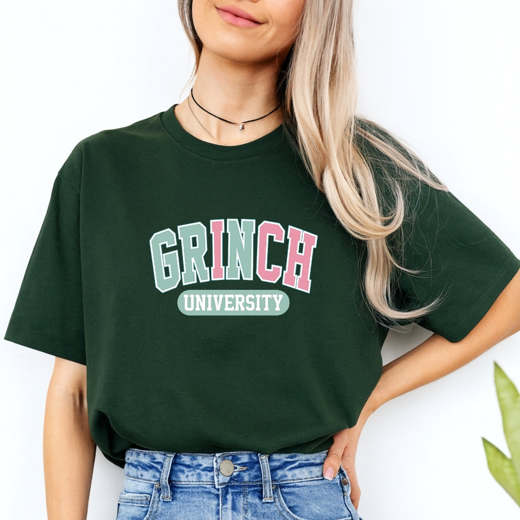 Holiday Shirt -Grinch University Graphic