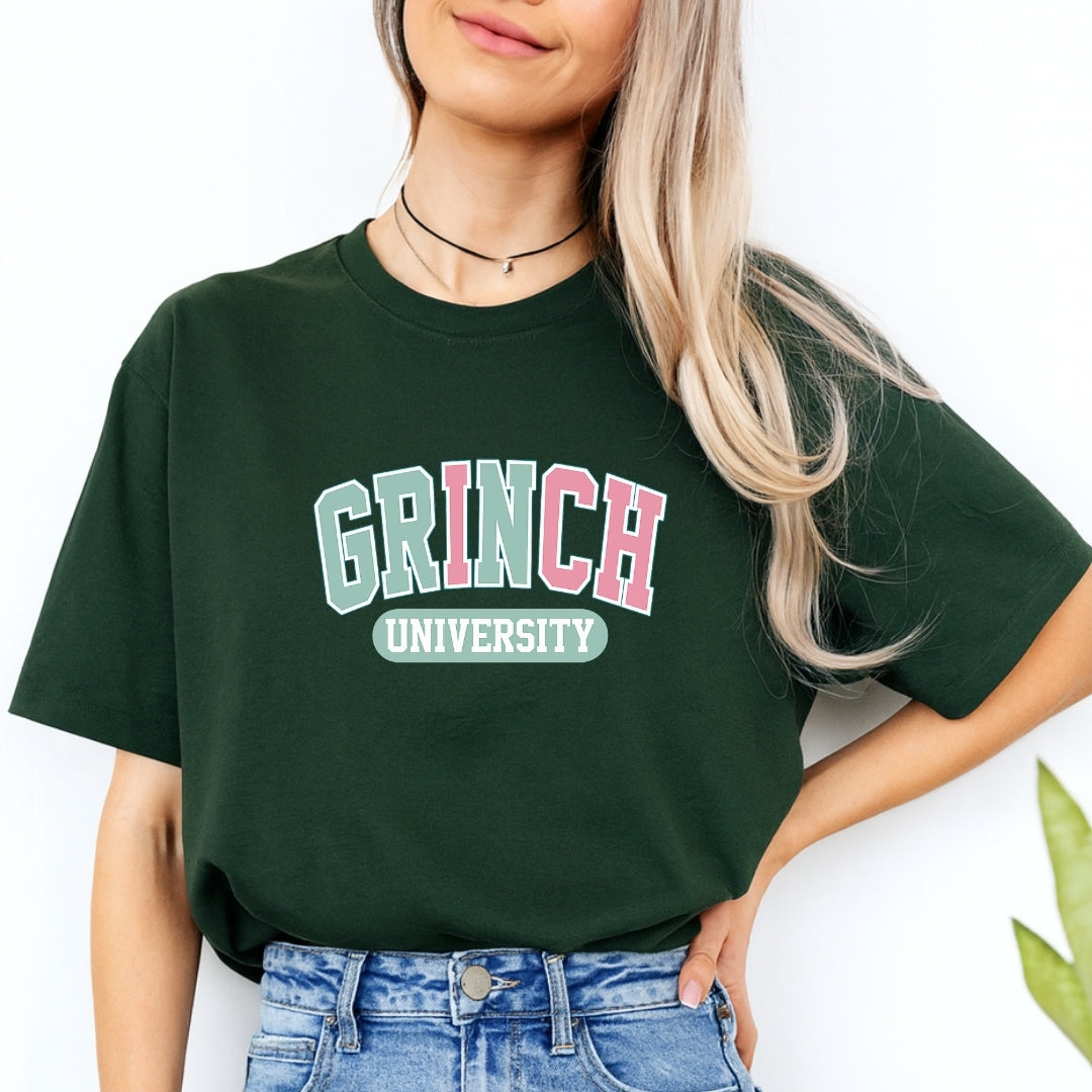 Holiday Shirt -Grinch University Graphic