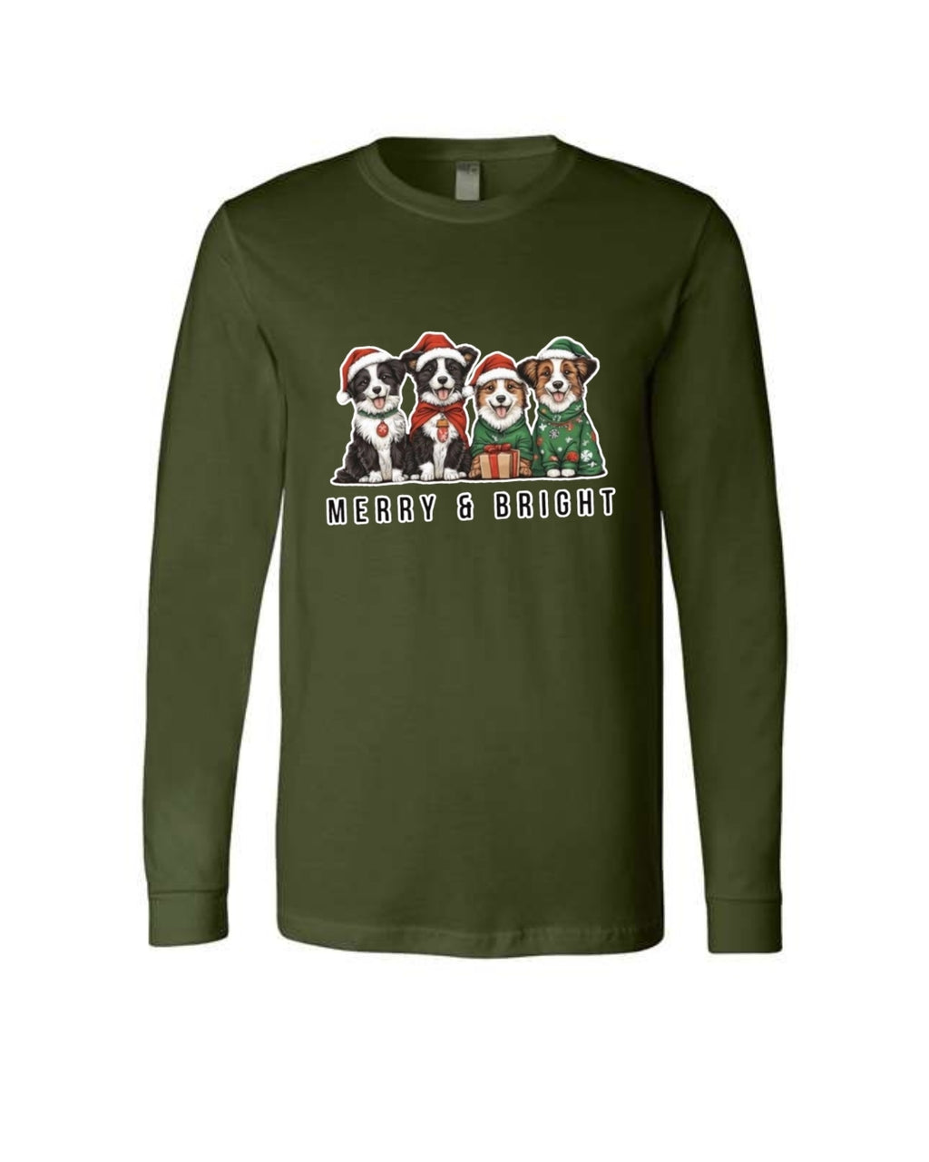 Merry & Bright Border Collie Christmas Design – Festive Holiday Dog Lover Gift