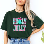 Holiday Shirt -Holly Jolly Gingham Christmas
