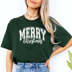 Minimalist Holiday Shirt - “Merry Christmas” Bold Letter Design
