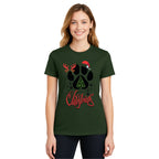 Merry & Furry Tees: Merry Christmas Paw Print Holiday Apparel – Festive Pet Lover Christmas Design