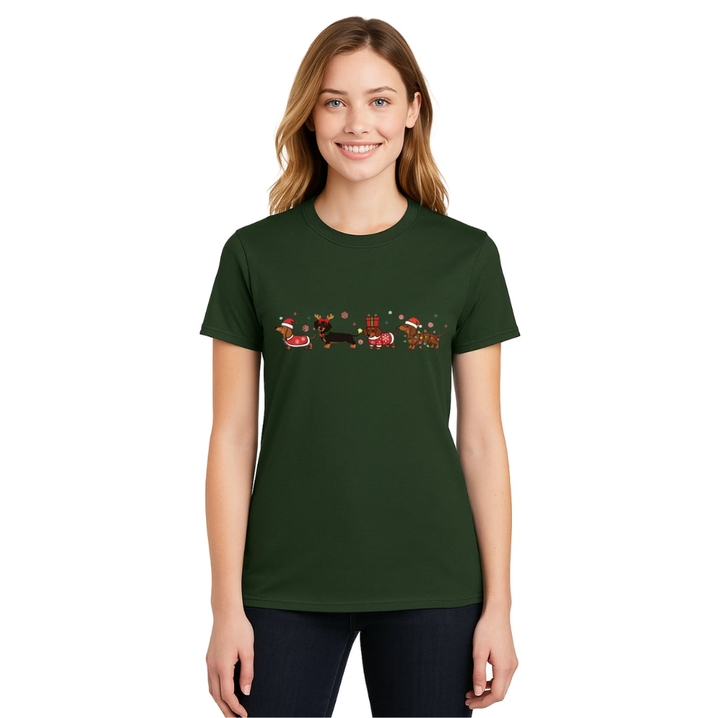 Merry & Furry Tees: Holiday Dachshund Christmas Apparel – Cute Wiener Dog Lover Gift