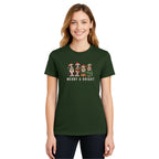 Merry & Furry Tees: Merry & Bright Border Collie Christmas Design – Festive Holiday Dog Lover Gift