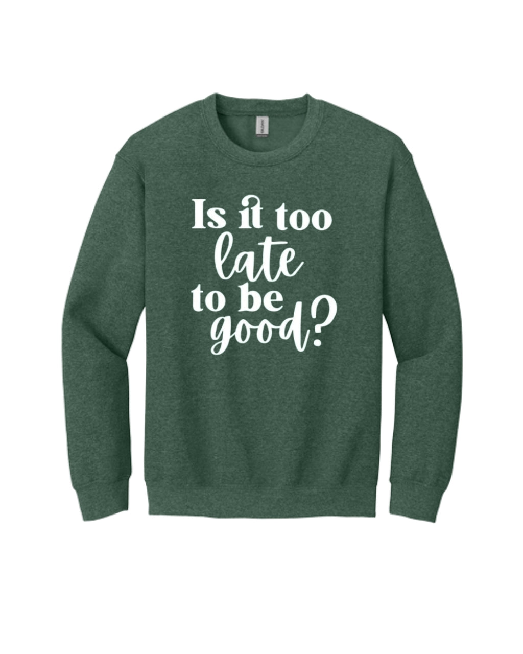 Is It Too Late To Be Good?