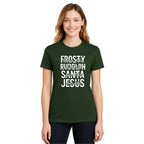 Minimalist Holiday Shirt - Dance Like Frosty, Shine Like Rudolph, Give Like Santa, Love Like Jesus