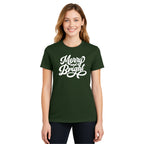 Minimalist Holiday Shirt - Merry and Bright Holiday Graphic
