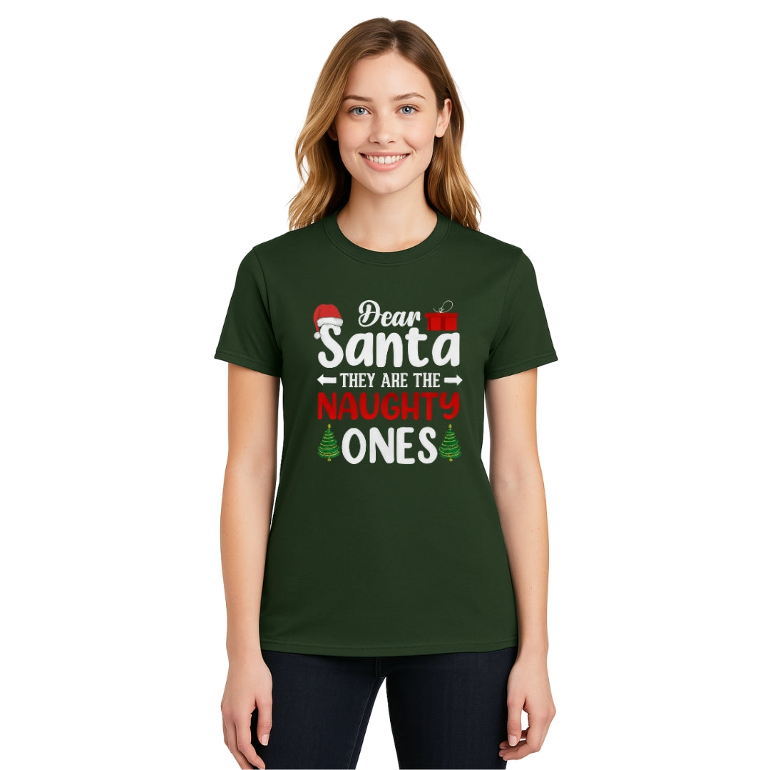 FUNNY HOLIDAY SHIRT:Dear Santa, They Are the Naughty Ones