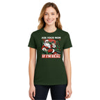 FUNNY HOLIDAY SHIRT: “Ask Your Mom If I’m Real” Funny Santa Design