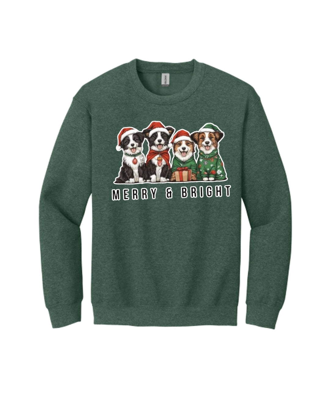 Merry & Bright Border Collie Christmas Design – Festive Holiday Dog Lover Gift