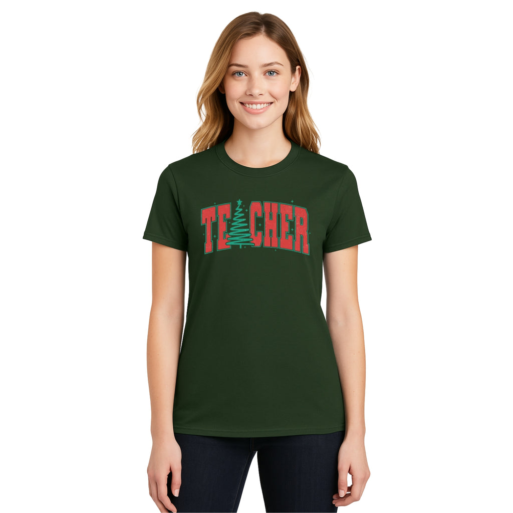 Holiday Shirt - Festive “Teacher” Christmas Apparel – Perfect Holiday Gift for Educators
