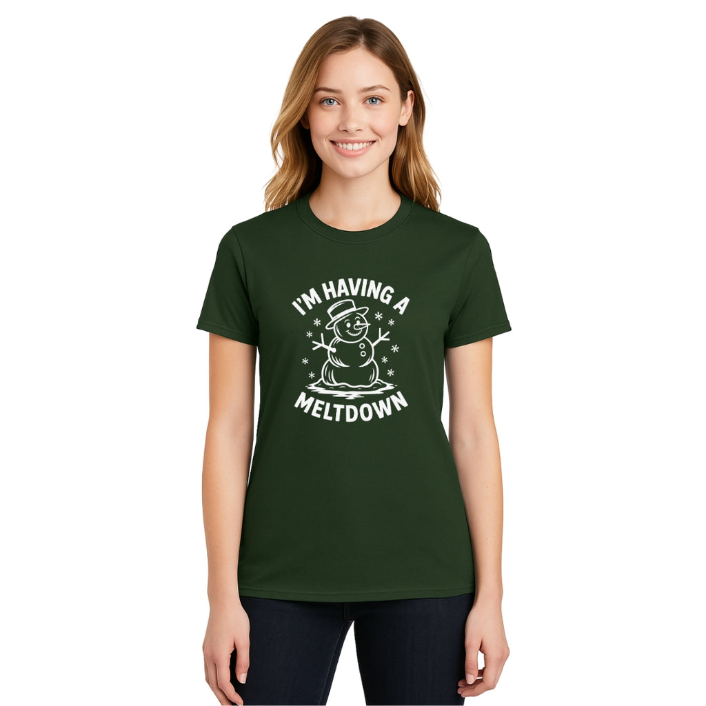 FUNNY HOLIDAY SHIRT: I’m Having a Meltdown – Funny Snowman Christmas Design