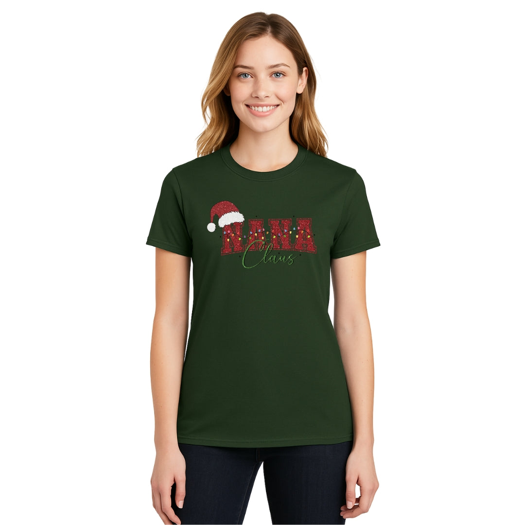 Holiday Shirt - Nana Claus Christmas Apparel – Festive Holiday Outfit for Proud Nanas