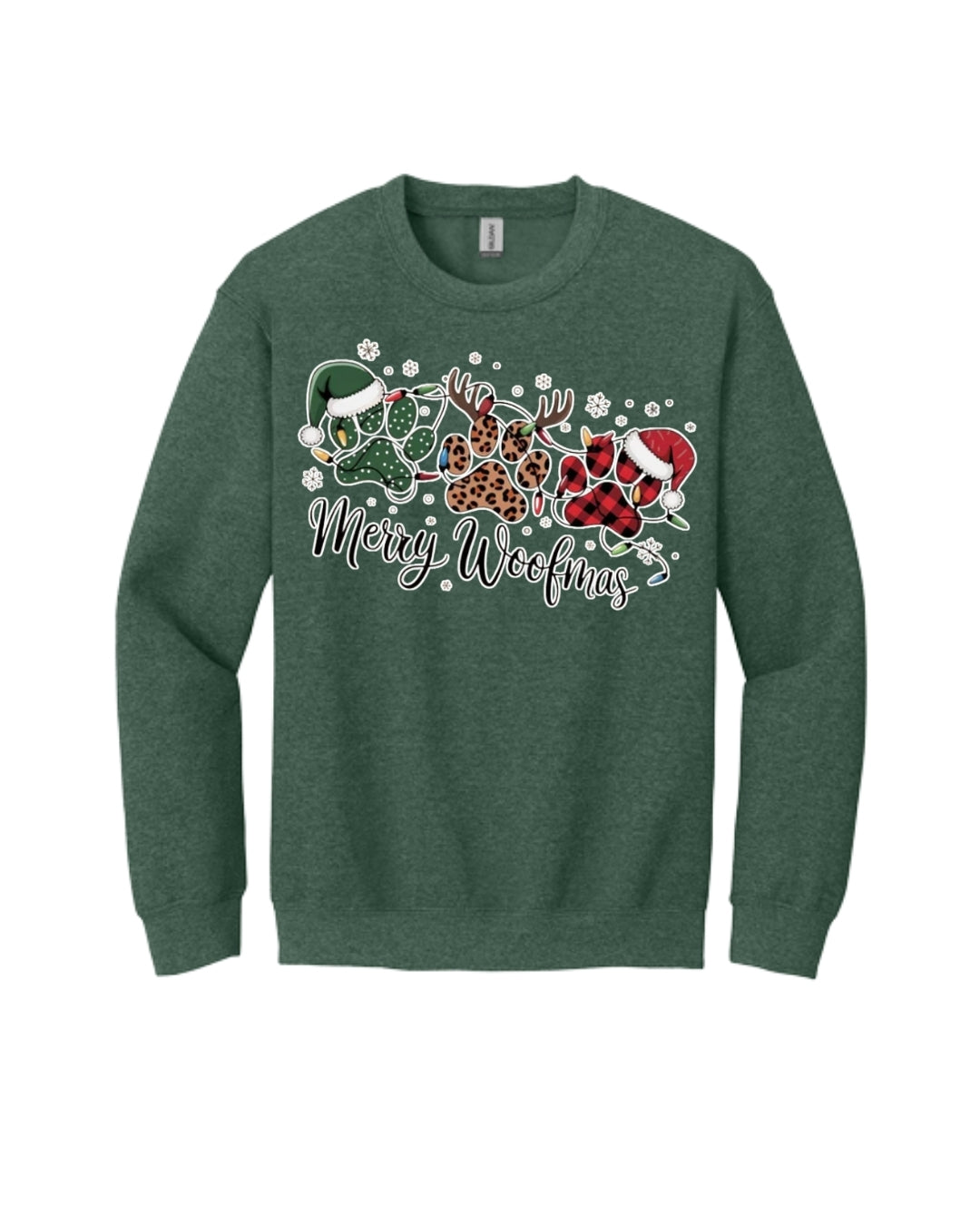 Merry Woofmas Paw Print Apparel – Festive Dog Lover Christmas Gift