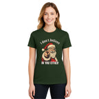 FUNNY HOLIDAY SHIRT: “I Don’t Believe in You Either” Funny Santa Christmas Design